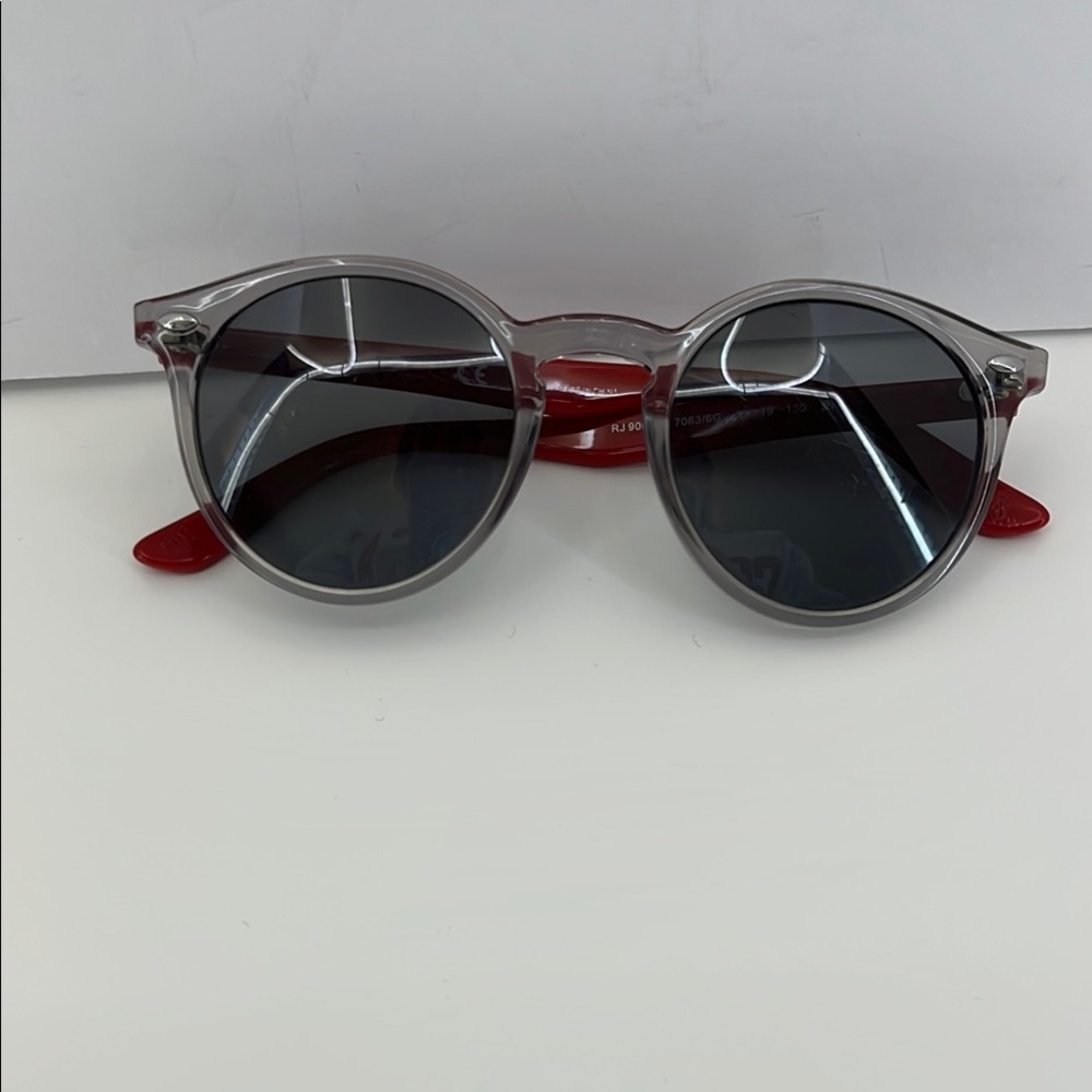 Ray-Ban Jr. RJ9064S Children’s Gray & Red Sunglasses- FRAMES ONLY
